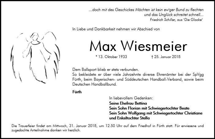 Erinnerungsbild für Max Wiesmeier